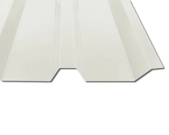 Preview: Was haben wir über das Trapezblech TP35 in RAL7035 gesagt? Es sei das hellste Dachblech? Das war wohl übertrieben! Denn hier ist das hellste Trapezblech?! RAL9002 Grauweiß